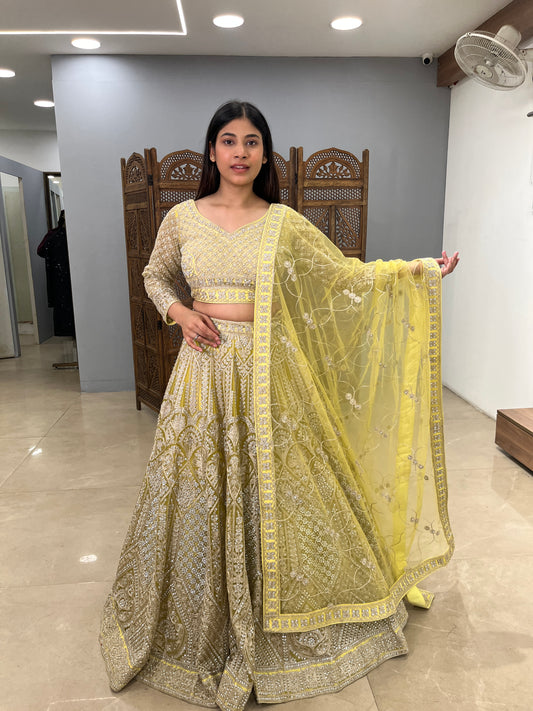 Phoolkari lehenga