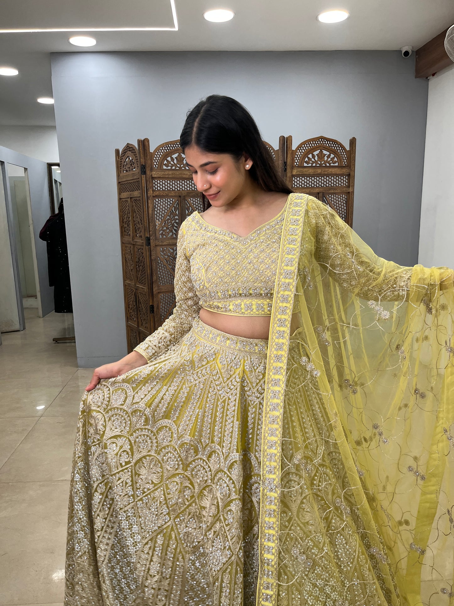 Phoolkari lehenga
