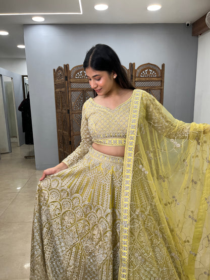 Phoolkari lehenga