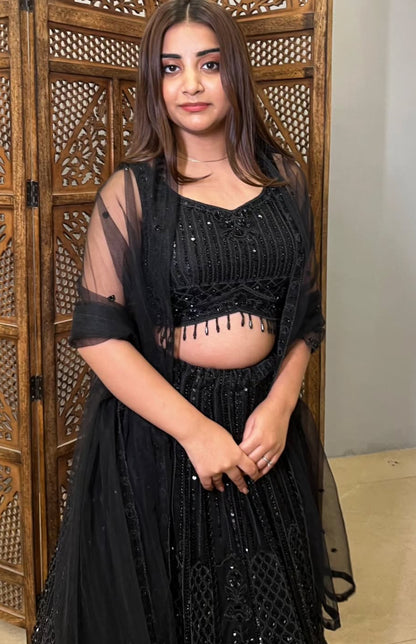 Black Lehenga