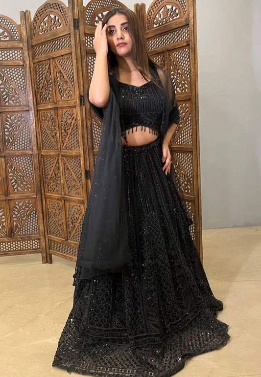 Black Lehenga