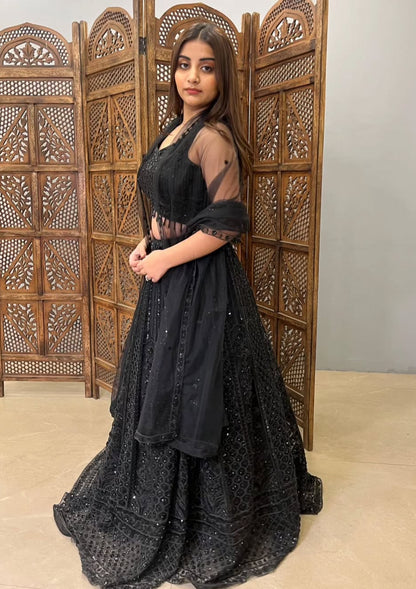 Black Lehenga
